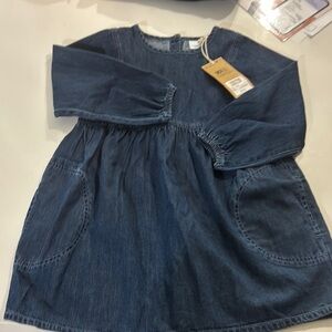 Denim Blue Kids Dress 3-4 y